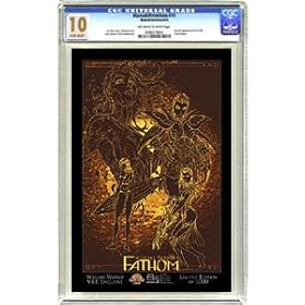 Fathom #4 WW Texas VIP Variant 'Yellow Negative' Sketch Cover CGC 10.0