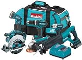 Makita LXT601 18V Lithium 6 Piece Cordless Tool Combination Kit