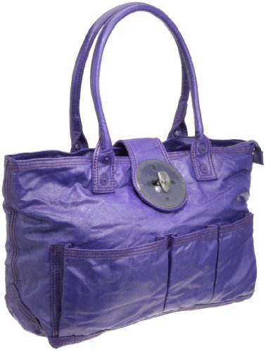 Diesel Women’s Cosy Lock Large East/West Shoulder Bag Deep Blue Large