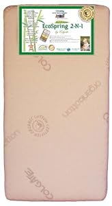 Colgate Ecospring 2-in-1 Dual Firmness Crib Mattress, Ecru