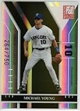 Michael Young Texas Rangers 2004 Donruss Elite Turn of the Century #66 Baseball Card