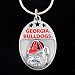 College Team Logo Key Ring - Georgia Bulldogs