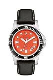 Orange Bulova Marine Star Men’s Dial Strap Watch # 98B132
