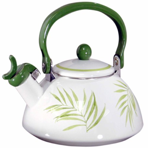 "Corelle Coordinates 2-1/5-Quart Whistling Teakettle, Bamboo Leaf"