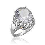 41I82T7UQPL. SL160  14k White Gold Purple Amethyst Citrine Color Gem Stone Ring Band, TW: 6.62 carat