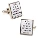 Eye Chart Cufflinks