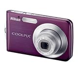 Bundle: Nikon S210 Digital Camera in Plum 8MP + Hard Case + 1GB SD