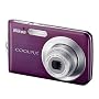 Bundle: Nikon S210 Digital Camera in Plum 8MP + Hard Case + 512MB SD