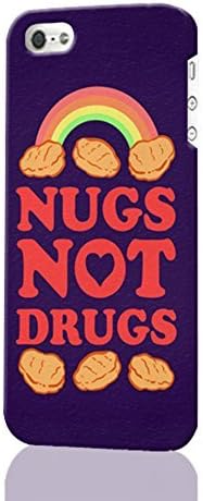 Nugs Not Drugs Pattern Image - Protective 3d Rough Case Cover - Hard Plastic 3D Case - For iPhone 5 5S