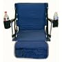 OASIS-SPORT Seat w/2 Cup Holders -2 Years Warranty-High Quality Construction-Available in BLUE ONLY ....BUY 2 SEATS AND GET A FREE POCKET UMBRELLA...