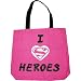 Search : Supergirl Pink I Love Heroes Canvas Tote Bag