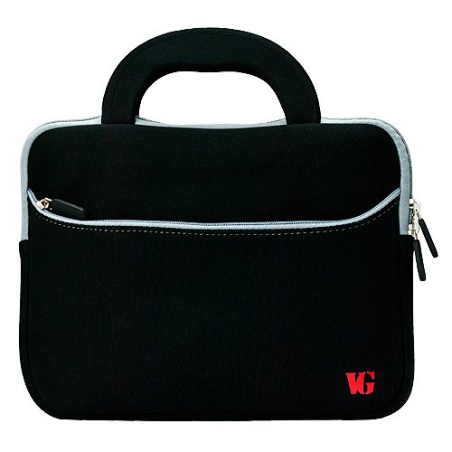 Threatening VG Neoprene Zipper Sleeve Cover w/ Carrying Handles for Kocaso M1070 / M1062 / NB1016 / M1052S / M1050 / M1050S / NB1016 / M1061 10.1 inch Android Tablets