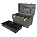 Plano Molding 701 Extra Deep Tool Box, Graphite Gray with Iron Yellow, 22-Inch