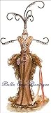 Jewelry display stand Tall GOLD Victorian