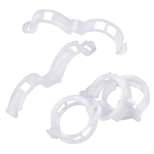 eBoot 100 Pack Plant Support Clips for Garden Tomato Garden Vegetables Vine to Grow Upright, White
