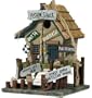 Fishing Shack Birdhouse with Signs (Very Detailed)(Hand-Made of Wood) 10.5"