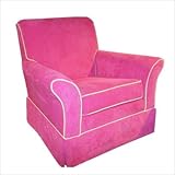 IMAGE OF East Coast Seating Glider Swivel Rocker in Bright Pink Chenille