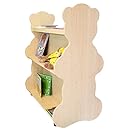 Ace Baby Furniture Bear Mobile Double-Sided Bookcase, Natural Maple
