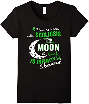 Women's Scoliosis Awareness Shirt For Women/Men- Scoliosis shirt Large Black