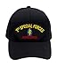 Patchtown 1st Special Forces Airborne Hat/Ballcap (Black) Adjustable One Size Fits Most
