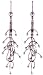 14KT White Gold Tree Dangle Earrings
