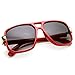 zeroUV - Classic Square Frame Plastic Flat Top Aviator Sunglasses