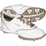 Nike 2010 Ladies Air Zoom Gem II Golf Shoes, White/Metallic Zinc, 9 M