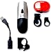 Smart USB Rechargeable Front with Torch 3 LED Rear Light Set