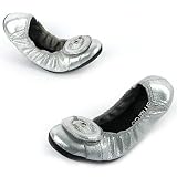 Bernardo -- *Brad Silver Foil -- Women's Shoes,Comfort Shoes,Flats,ballet style