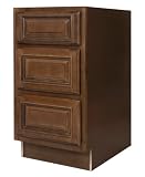 All Wood Cabinetry BD18HCG 18Inch Wide By 34 12Inch High Factory Assembled  Ready To Install All Wood Kitchen Cabinet Heritage Chocolate Glaze Maple