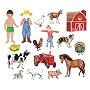 My Farm Friends Feltboard Figure Set - Pre-Cut Figures