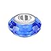 Boruo 925 Sterling Silver Czech Crystal Fascinating Facet Sapphire Glass Charms Beads Spacers September Birthstone Solid Core Charm Fit Pandora Bracelets.