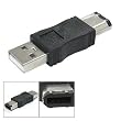 Firewire Ieee 1394 6 Pin Male to Male USB 2.0 Plug Adapter