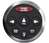 Clarion CMRC2-SB Watertight Silver Face with Black Rubber Bezel Marine Remote Control