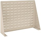 Akro-Mils 98600 Louvered Steel Panel Bench Rack for Mounting AkroBins, 28-Inch L by 20-Inch H by 8-1/2-Inch W, Beige