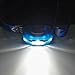 Modoking Hands Free Headlight with Red Lights for Reading, Camping, Running, Fishing and Climbing. Lightweight and Comfortable LED Headlamp, 3 AAA Batteries Included (blue)