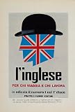 1969 Print English England Flag Bowler Stefanini - 1969 Color Print