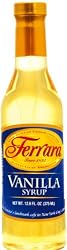 Ferrara Syrup, Vanilla, 12.6-Ounce Bottles (Pack of 12)