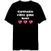 Catholic Video Game Lover Countries Mens T-Shirt (Black, Size Large)