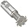 Niagara Cutter TS109 T-Slot Shank Type Cutter, High Speed Steel, Uncoated (Bright), Weldon Shank, 10 Helix Angle, 1-1/2" Cutter Diameter, 8 Tooth, 1/8" Width