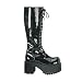 RANGER-302 Black Platform Knee Boot (13 M US, Black Patent)
