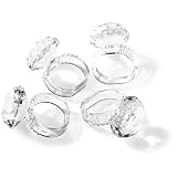 Prodyne AN-60 Jubilee Acrylic Diamond Napkin Rings, Set of 4