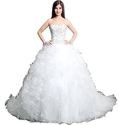 Beaded Crystal  Sweetheart Corset   Waistline  Ball Gown  Dress With Rhinestones