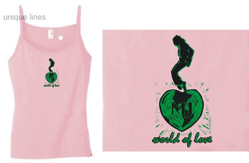 Michael Jackson Glow in the Dark Pink Tank Tops