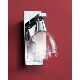 Eglo 83886A Sintra, Chrome Crystal, 1-Light Wall Light Fixture by Eglo