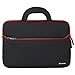 Evecase Ultra-Portable Neoprene Carrying Sleeve Case Bag For Acer Aspire R 13 Series 13.3-Inch Convertible 2 in 1 Laptop - Black/ Red
