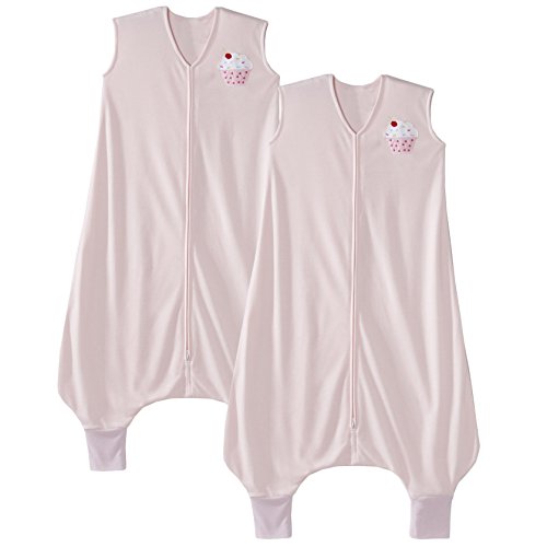 HALO Big Kids SleepSack Lightweight Knit Wearable Blanket, Pink, 4-5T, 2-Pack
