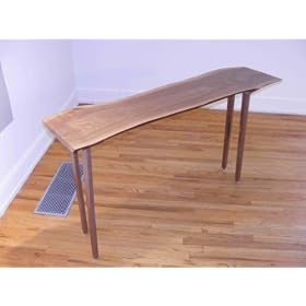 Live Edge Solid Walnut Wood - Sofa Console Table, Eco-friendly, Green Living, Organic,...