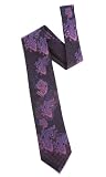 Paisley Field Woven Tie in black, pink