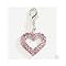 Aria Rhinestone Pink Valentine's Day Collar Charm